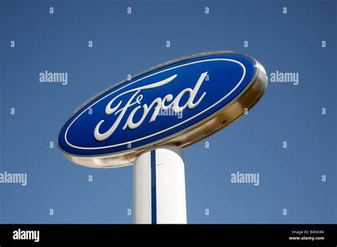 Frontier Ford Auto Dealer Sign Stock Photo Alamy