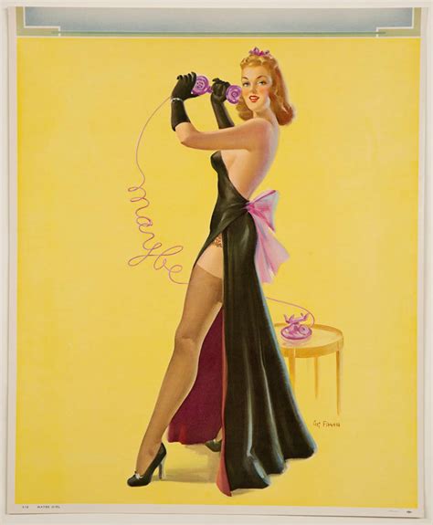 Vintage 1940s Pin Up Poster By Art Frahm Gossip Girl Is The Etsy