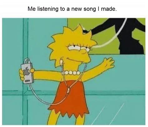 Chandler listening to music memes. Lisa Simpson Music Meme | Lisa simpson, Cartoon profile ...