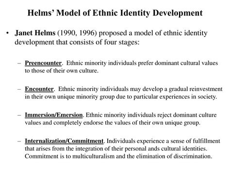racial cultural identity development model