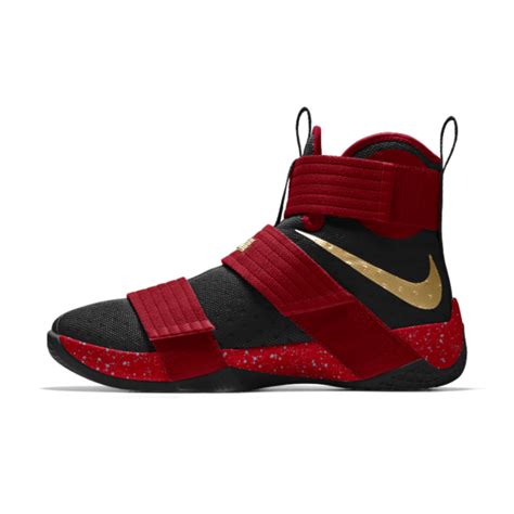 Nike Zoom LeBron Soldier 10 iD Men's Basketball Shoe | Girls basketball shoes, Blue basketball ...