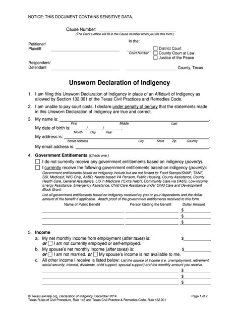 Certificate Of Indigency 2014 2024 Form Fill Out And Sign Printable