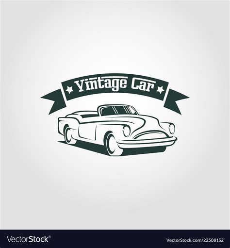 Vintage Car Logo Royalty Free Vector Image Vectorstock