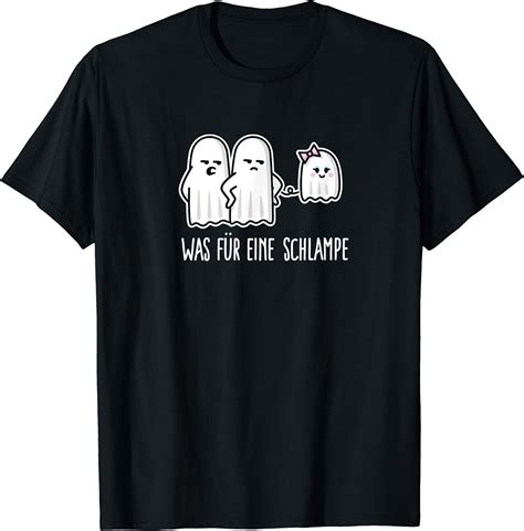 Was Für Eine Schlampe Lustiges Halloween Sexy Geist Gespenst T Shirt Amazonde Fashion