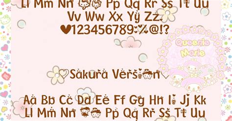 My Kawaii Fonts Kawaii Fonts ♡ladykitty♡and♡sakura♡