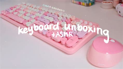 Unboxing Cute Aesthetic New Keyboard And Mouse Set Mofii Pink