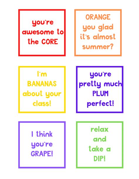 Fruit Filled Teacher Appreciation Ts And Printable Tags Daycare