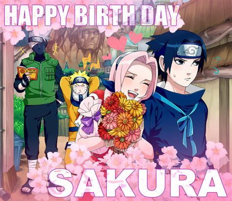 Happy Birthday Sakura Haruno 28 03 2014 By Rosmarysaku On Deviantart