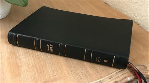 Nkjv Deluxe Thinline Bible Reference Edition Genuine Leather Youtube