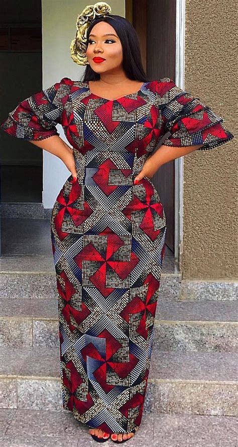 Popular African Clothing Woman Styles 2019 2 African Print Long Dress
