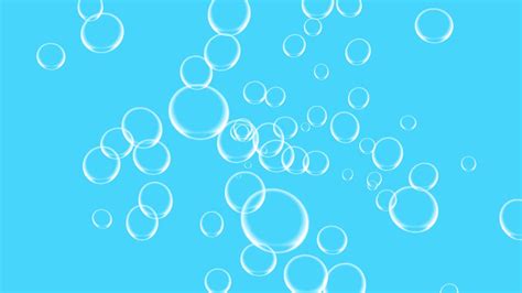 Air Bubbles On Blue Background Water Aqua Backdrop Soap Bubbles