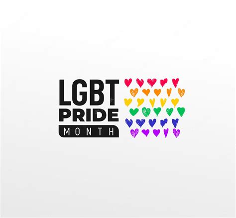 premium vector pride lgbt month in june vector logo lesbian gay