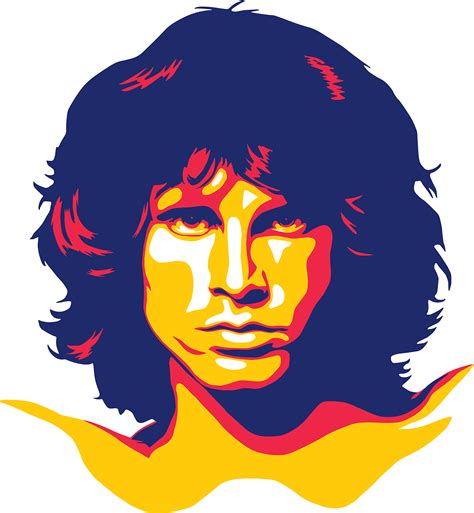 Jim Morrison · The Doors · Music Illustration Vector Art Music Vector