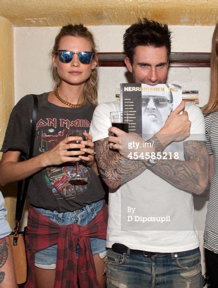Behati Prinsloo And Adam Levine Attend The Launch Party For Herring