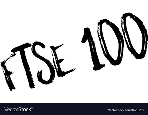 Ftse 100 Rubber Stamp Royalty Free Vector Image