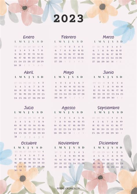 Calendarios Para Imprimir 2023 Pdf Arizona Imagesee