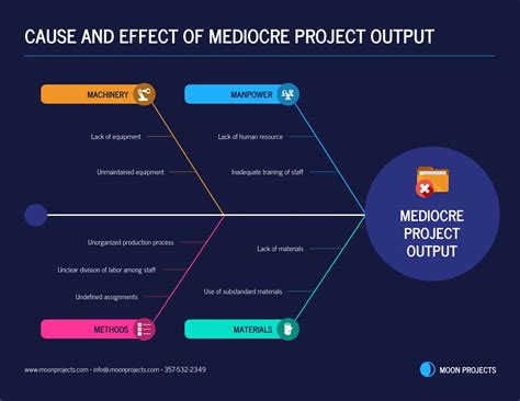 Cause And Effect Diagram Project Management Venngage
