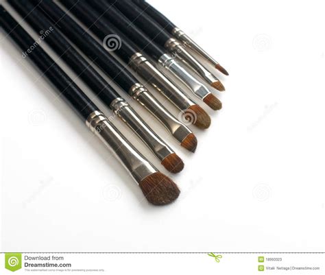 Professional Make Up Brush Set Stock Image Image Of Professional