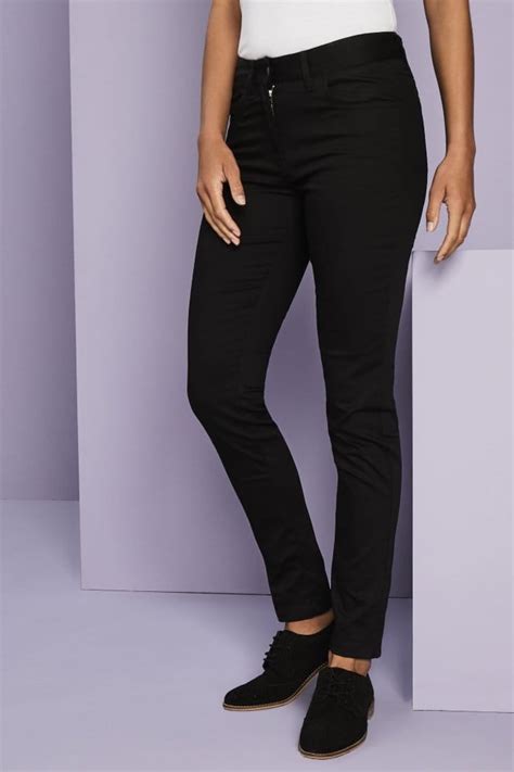 Womens Stretch Slim Leg Trousers Black Hotels And Hospitality From Simon Jersey Uk