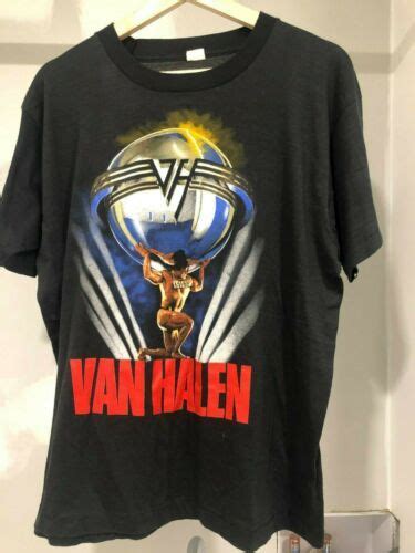 Vintage Van Halen Vh Hagar 5150 1986 Tour Concert T Shirt Xl Extra
