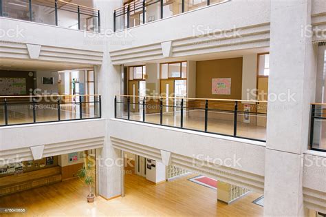 Japanese High School Central Atrium Entrance Hall