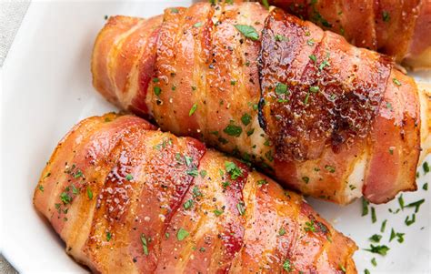 Brown Sugar Bacon Wrapped Chicken Recipe