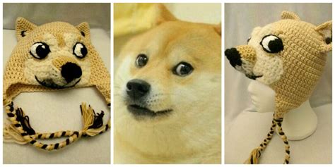 Doge The Dog Meme Crocheted Custom Hat By Mistybelle