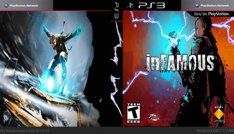 Infamous Playstation 3 Box Art Cover By Redemption305