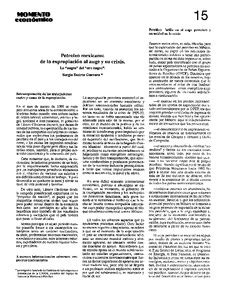 Download as pdf, txt or read online from scribd. Petróleo mexicano: de la expropiación al auge y su crisis ...