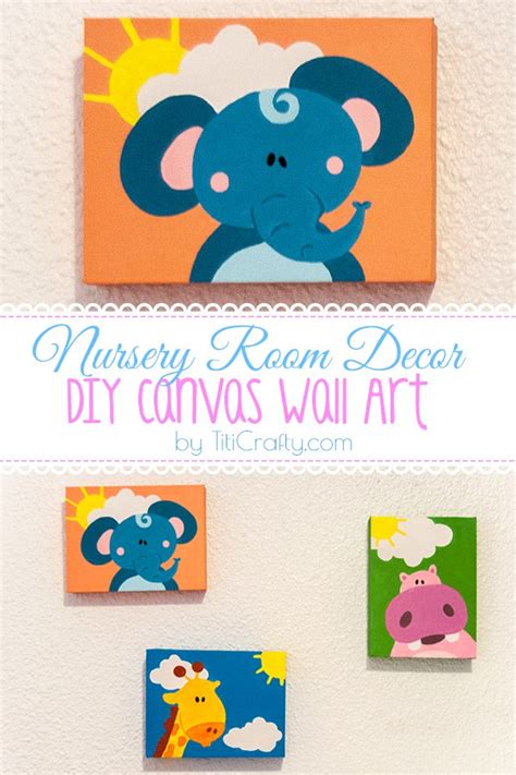 Nursery Room Decor Diy Canvas Wall Art The Crafting Nook