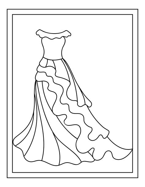 Princess Dress Printable 16 Coloring Pages Etsy España