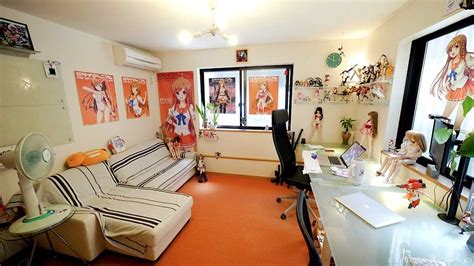 Cream Girl Room With Sailor Moon Posters Interior Design Ideas