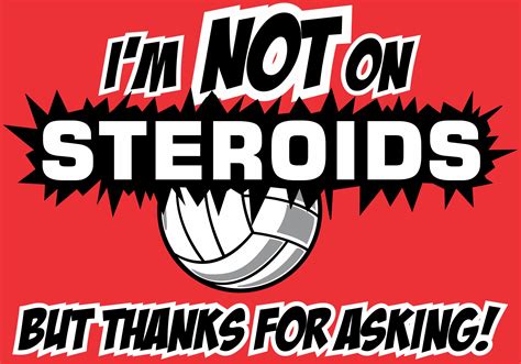i m not on steroids but thanks for asking volleyball outfits slogan long sleeve shirts