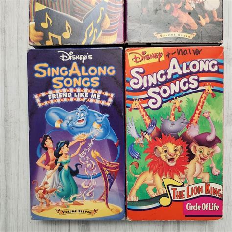 Walt Disney Sing Along Songs Lot of 4 VHS Tapes Sesame Street - Etsy