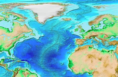 North American Topography Map