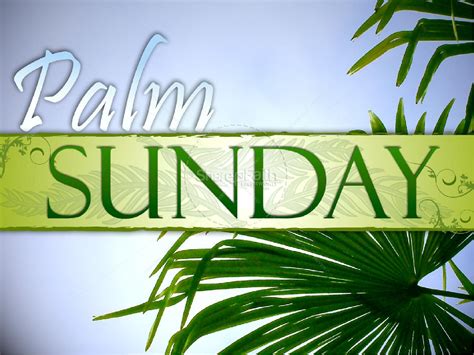 Palm Sunday With Blue Sky Easter Sunday Resurrection Powerpoints