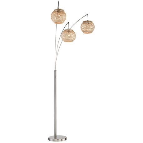 Price match guarantee · free shipping deals · 120% price match Lite Source Evangeline Rattan 3-Light Arc Floor Lamp ...