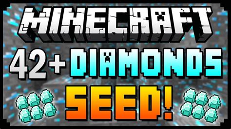 Minecraft 183 Seeds 42 Diamonds At Spawn Best Diamond Seed