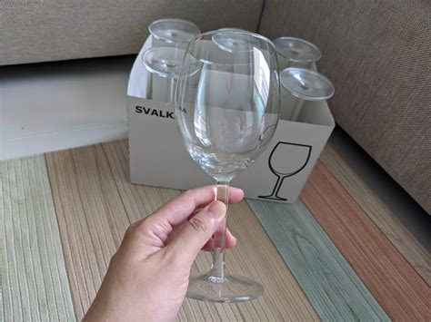 Ikea Svalka Wine Glass X6 Furniture And Home Living Kitchenware And Tableware Other Kitchenware