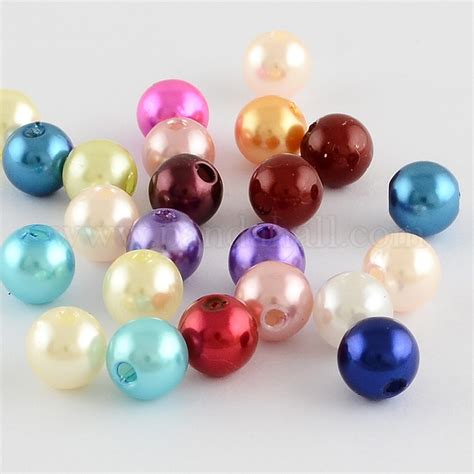 Wholesale Abs Plastic Imitation Pearl Round Beads