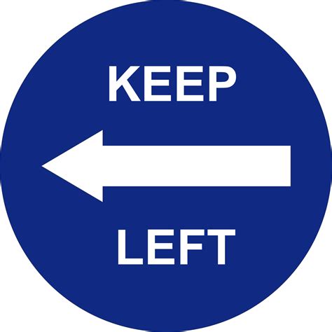 Keep Left Sign 13487111 Png