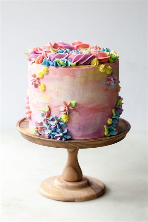 Cupcake cakes cupcakes buttercream flower cake rosette cake cake shop cake art pastel rosettes cake designs. Pastel Buttercream Sprinkle Birthday Cake — Style Sweet CA