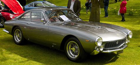 Old Gray Ford Mustang Coupe Ferrari 250 Gt Lusso Classic Ferrari