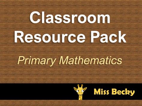 Primary Maths Classroom Resources Pack Teaching Resources