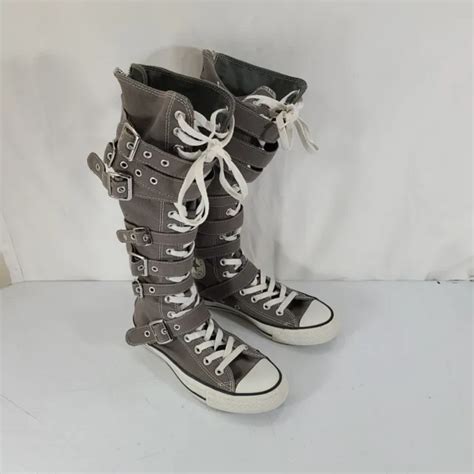 Converse All Star Chuck Taylor Knee High Buckle Sneakers Womens Sz 7