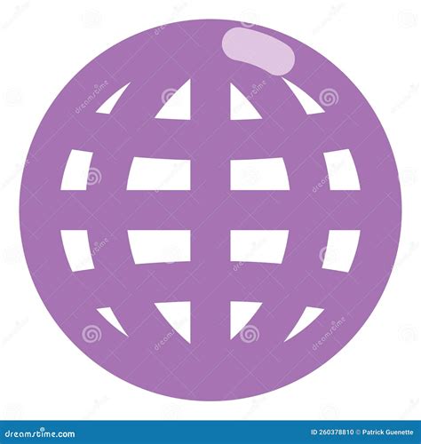 Purple Internet Symbol Icon Stock Vector Illustration Of Concept