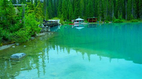 Fondos De Pantalla 2560x1440 Lago Canadá Emrald Lake Naturaleza