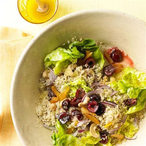 Honey Soaked Quinoa Salad With Craisins And Cashew Just A Pinch