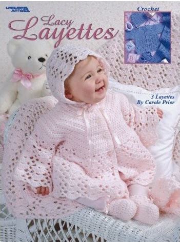 Crochet lacy scarves are so much fun to make! Lacy Layettes Baby Crochet Pattern Book