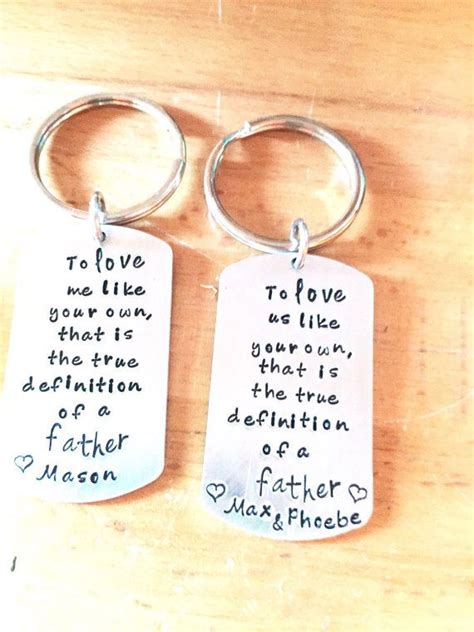 We've gathered the best stepdad gifts, ranging from funny finds﻿ that align with his interests to personalized option﻿s that show you went the extra mile. Stepdad keychain Gift Step Dad Keychain Personalized Step ...